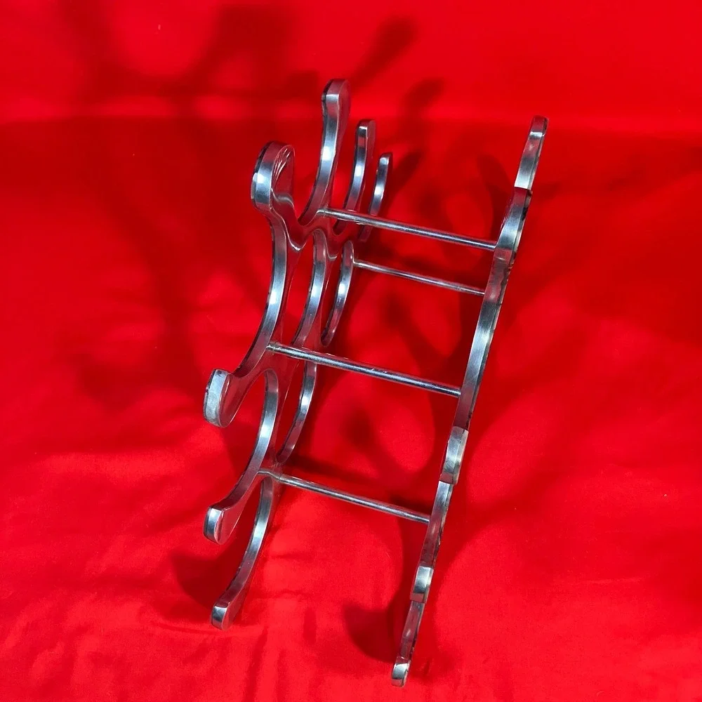 Aluminum‎ 9-bottle Wine Rack / Tiled Abstract Liquor / Michael Noll Style / 80s